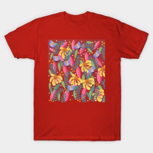 flower pattern illustration T-Shirt